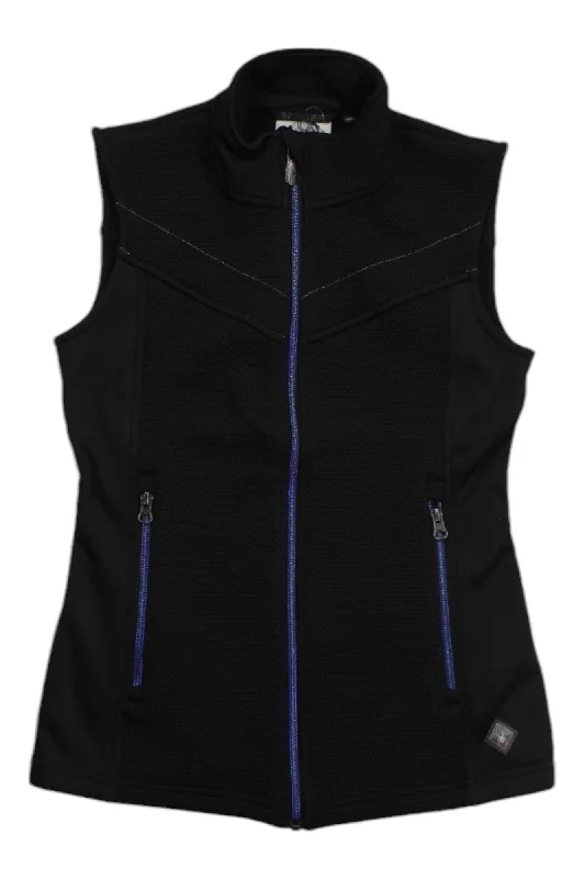 women's cotton t-shirts -Spyder Womens Encore Fleece Vest