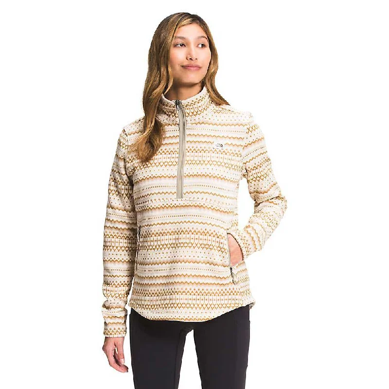 solid color blouses for women -The North Face Women's Printed Crescent 1/4 Zip Pullover