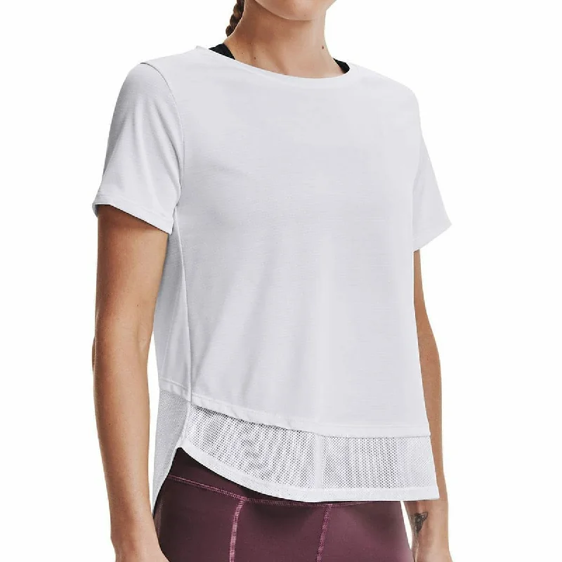 sexy tops for women -Under Armour Tech Vent Short Sleeve Womens Training Top - White