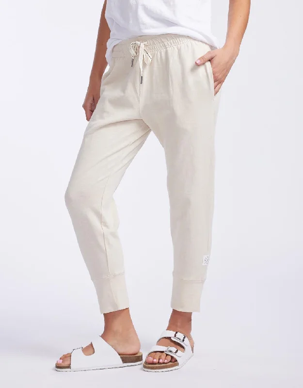 women's bootcut trousers -3/4 Brunch Pants - Natural