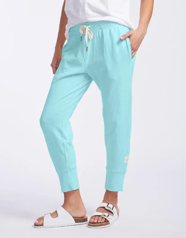 cropped trousers for women -3/4 Brunch Pants - Tonic Blue