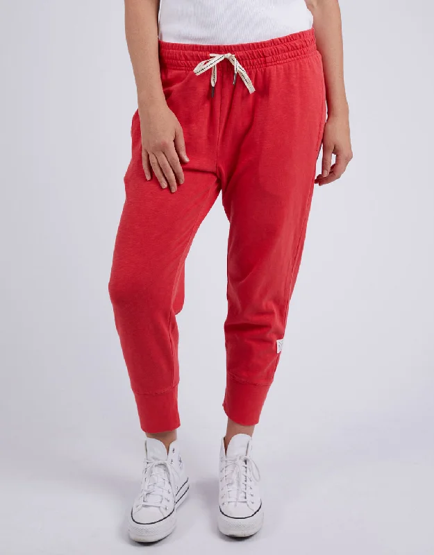 oversized pants for women -3/4 Brunch Pants - Bittersweet Red