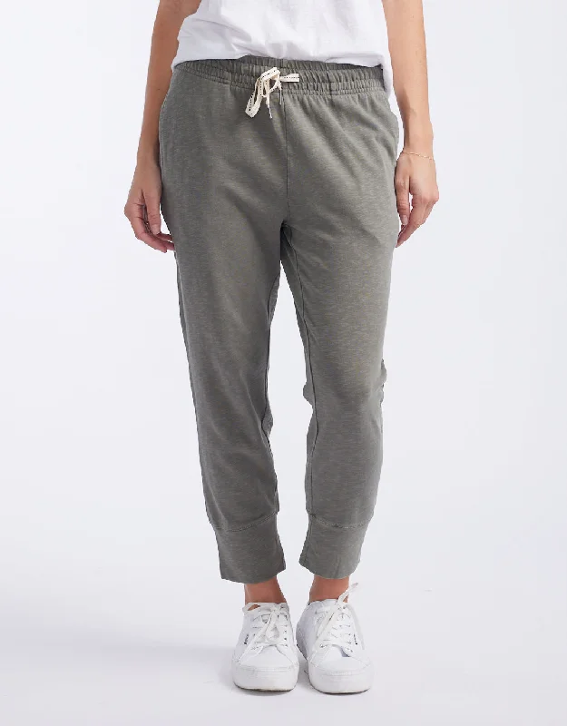 retro-style pants for women -3/4 Brunch Pants - Khaki