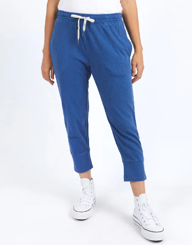 women's athletic pants -3/4 Brunch Pant - Royal Blue