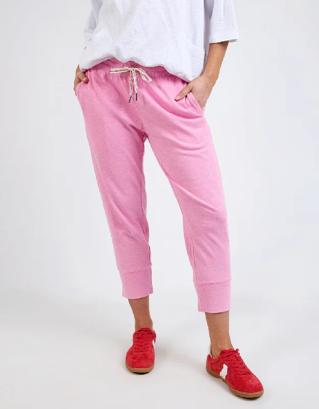 stylish joggers for women -3/4 Brunch Pant - Strawberry Pink