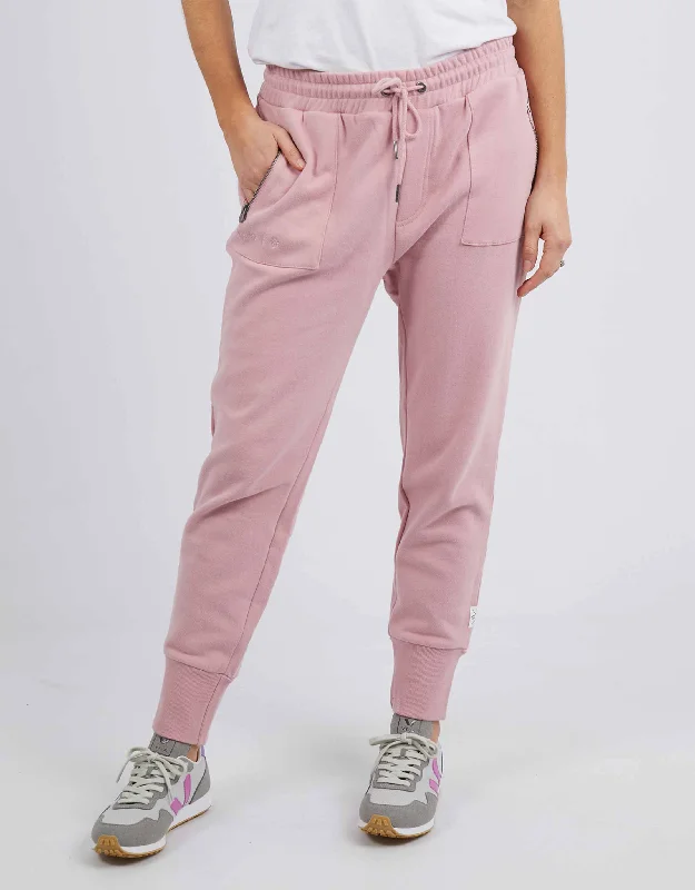 women's tailored trousers -Cosy Trackpant - Dusty Pink