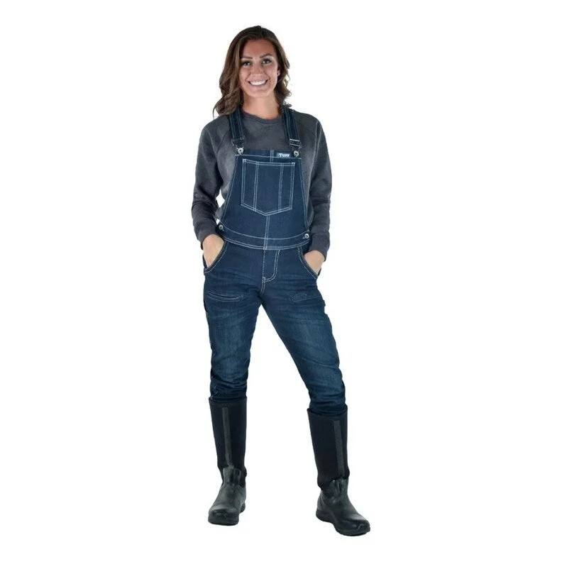 elegant party dresses for women -Cowgirl Tuff Western Overalls Womens Tuck Bib Dark Wash JTWBOG