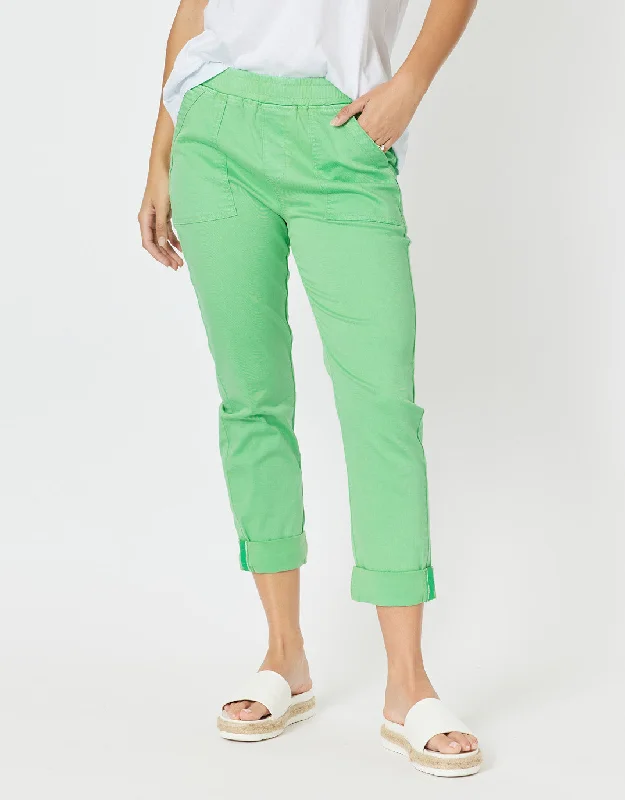 stylish women's pants -Isabella Cotton Pant - Green