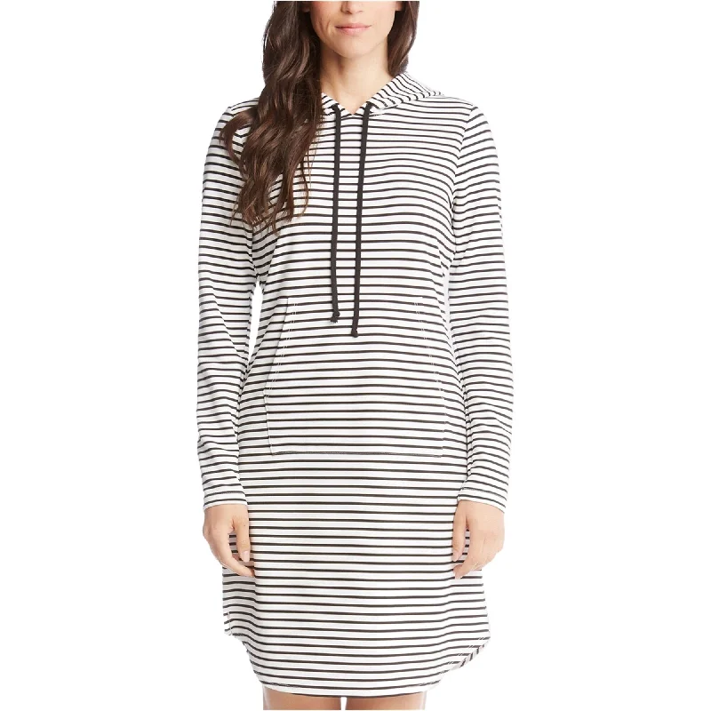 women's pencil dresses -Karen Kane Womens Hooded Hoodie Dress