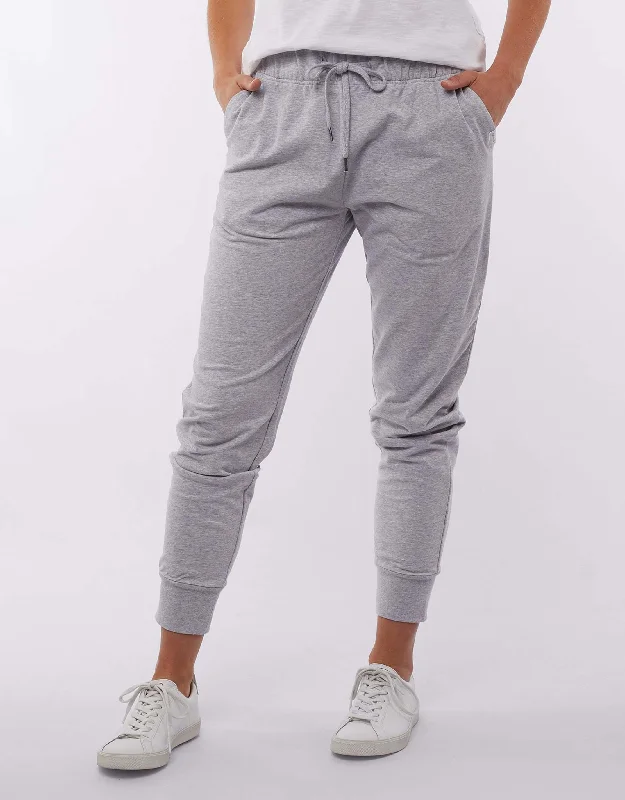 quick dry pants for women -Lazy Days Pant - Grey Marle