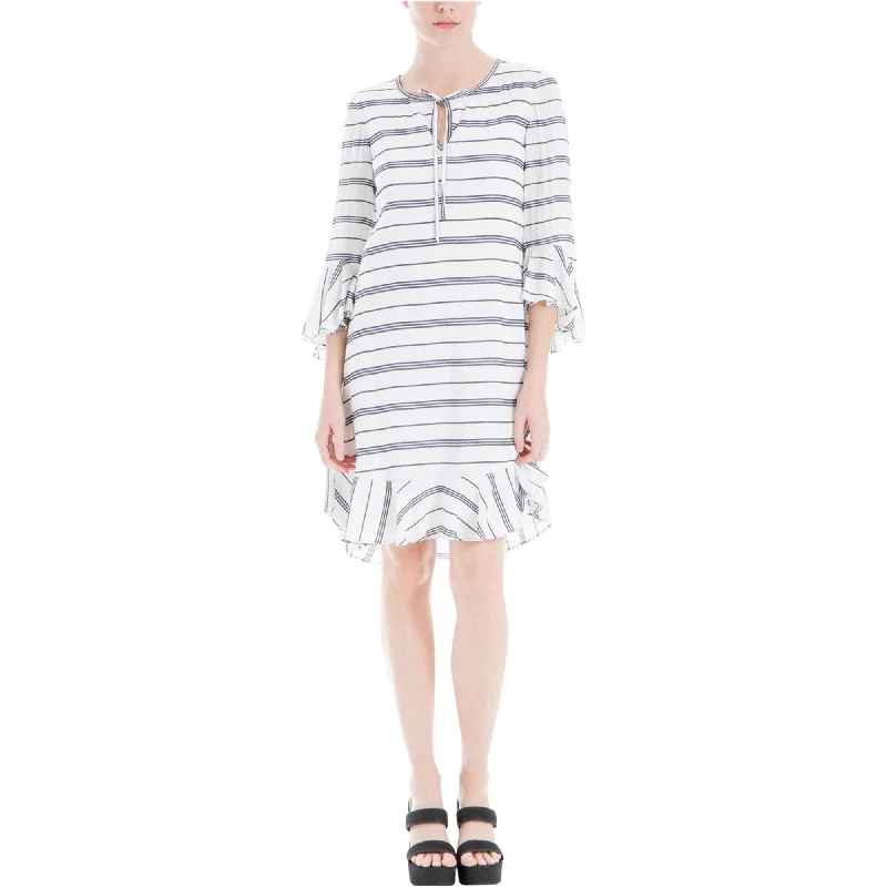 oversized dresses for women -Max Studio London Womens Woven A-line Dress, White, X-Small