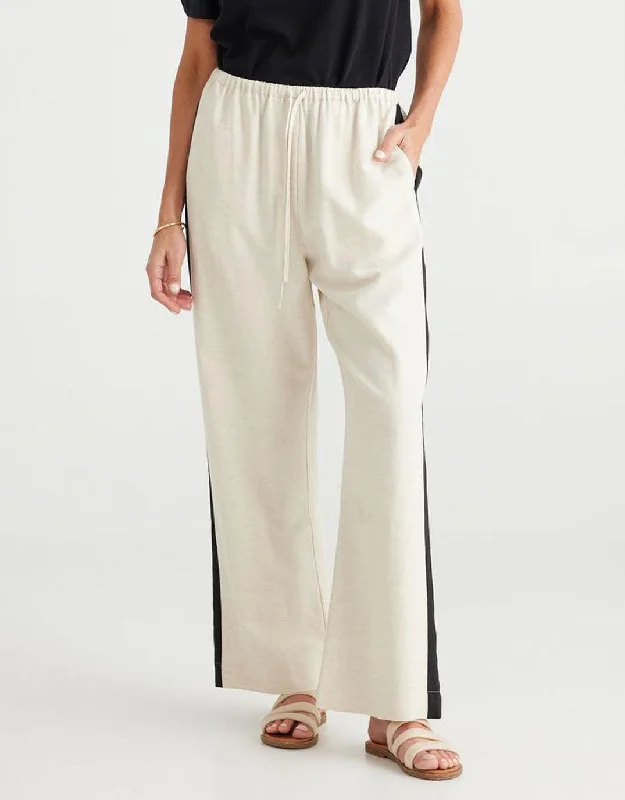 sporty pants for women -Second Valley Pants - Natural/Black