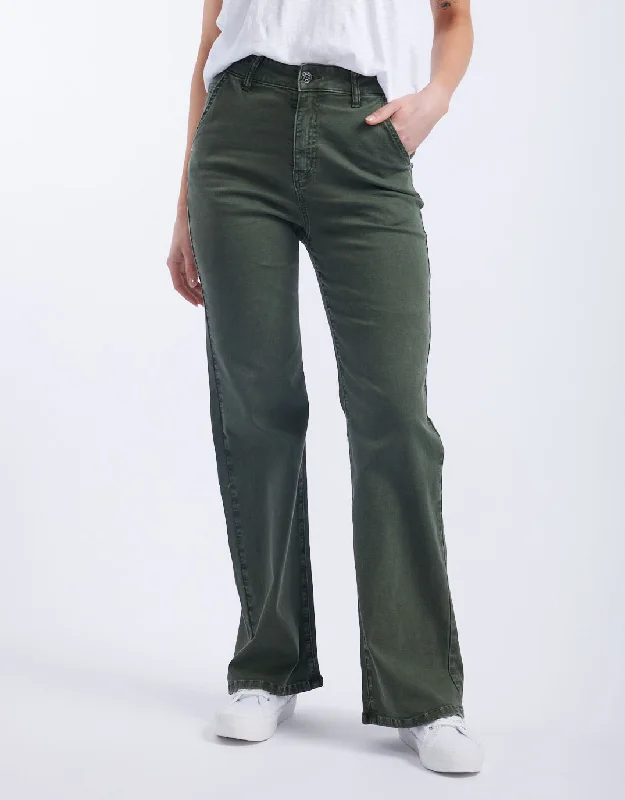 casual pants for women -Shirley Jeans - Khaki