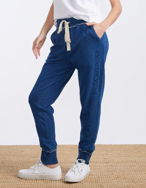 linen pants for women -Simplified Pant - Denim