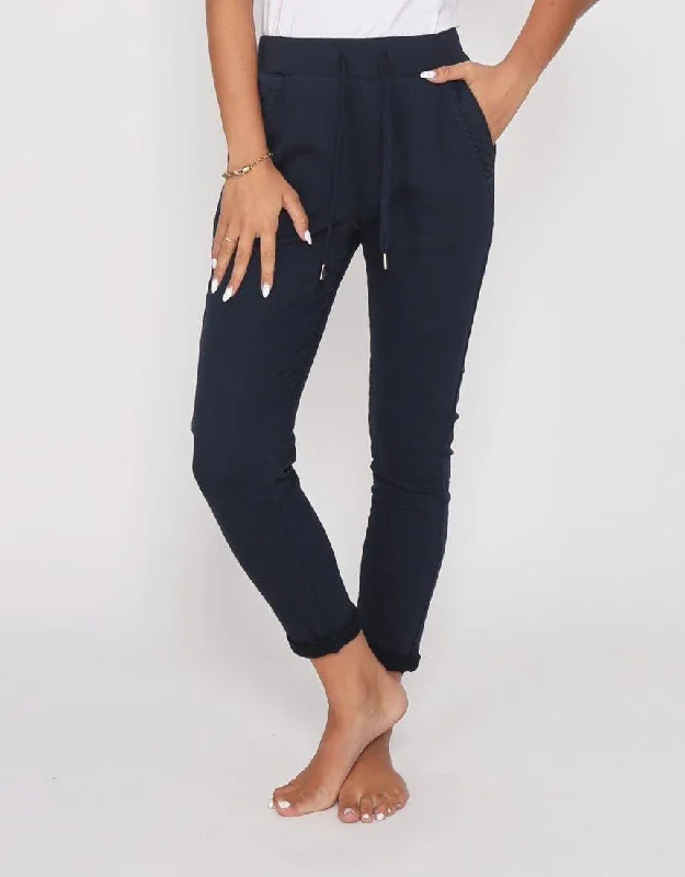 breathable summer pants for women -Soho Jogger - Ink