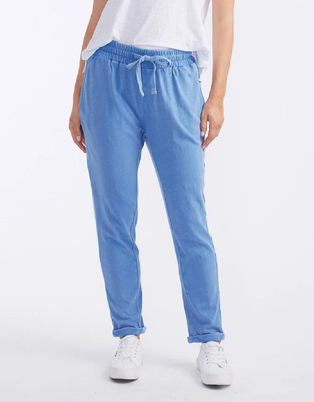 casual lounge pants for women -Sunset Throw On Lounge Pant - Danish Blue