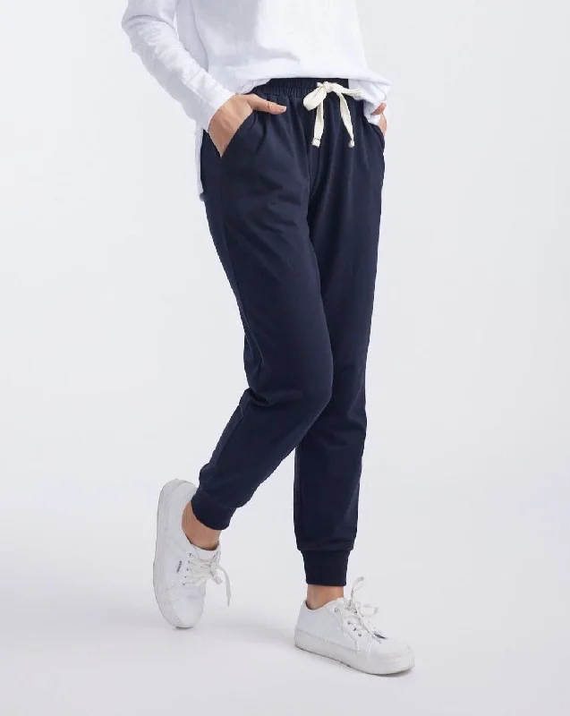 women's skinny trousers -The Sunday Lounge Pant - Navy