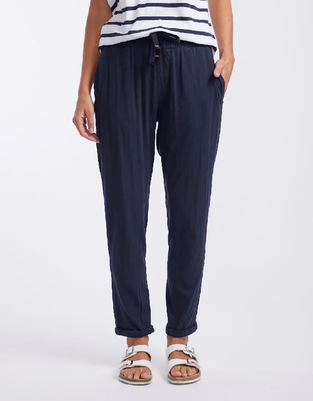 women's harem pants -Turn Back Lightweight Jogger - Navy