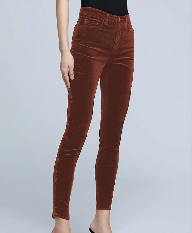 women's high waist pants -L'Agence Monique H/R Velvet Jean