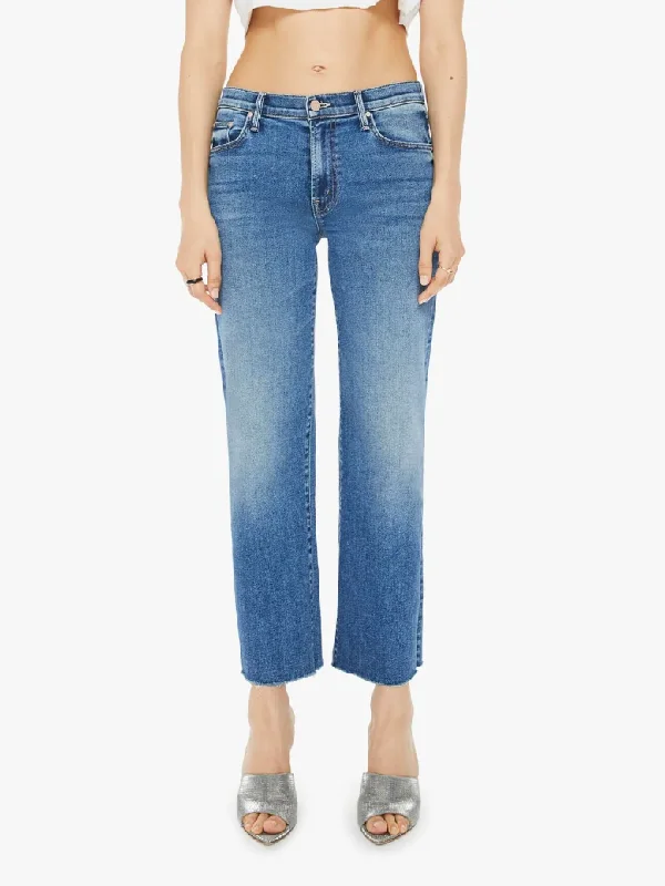 wide leg jeans for women -Mother Rambler MR Ankle